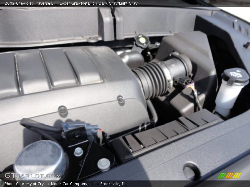Cyber Gray Metallic / Dark Gray/Light Gray 2009 Chevrolet Traverse LT