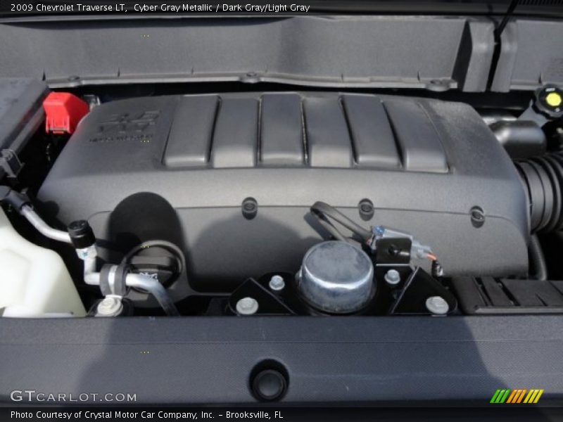 Cyber Gray Metallic / Dark Gray/Light Gray 2009 Chevrolet Traverse LT