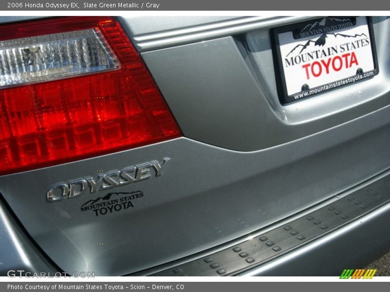 Slate Green Metallic / Gray 2006 Honda Odyssey EX