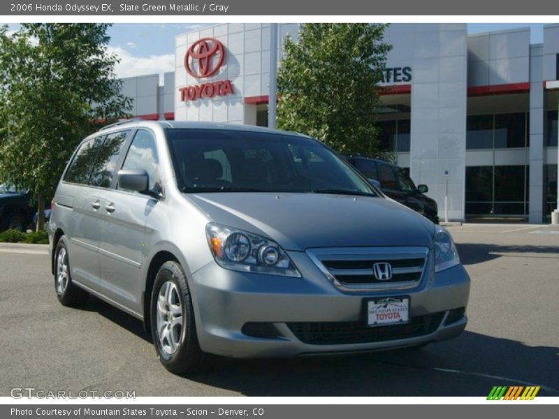 Slate Green Metallic / Gray 2006 Honda Odyssey EX