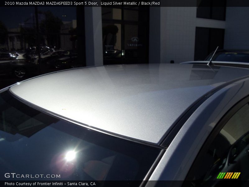 Liquid Silver Metallic / Black/Red 2010 Mazda MAZDA3 MAZDASPEED3 Sport 5 Door