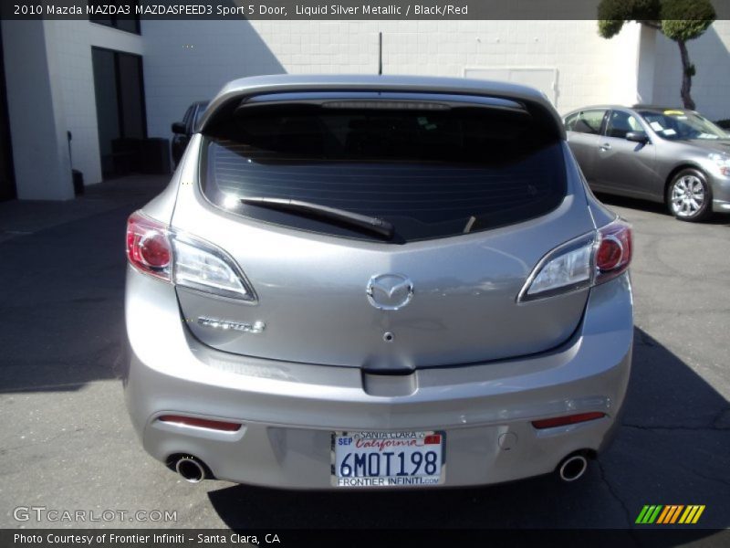 Liquid Silver Metallic / Black/Red 2010 Mazda MAZDA3 MAZDASPEED3 Sport 5 Door