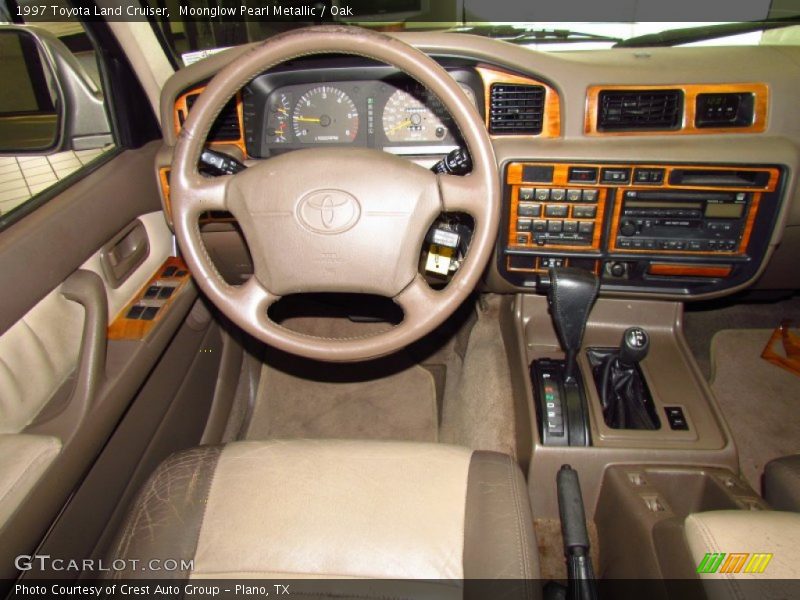 Moonglow Pearl Metallic / Oak 1997 Toyota Land Cruiser