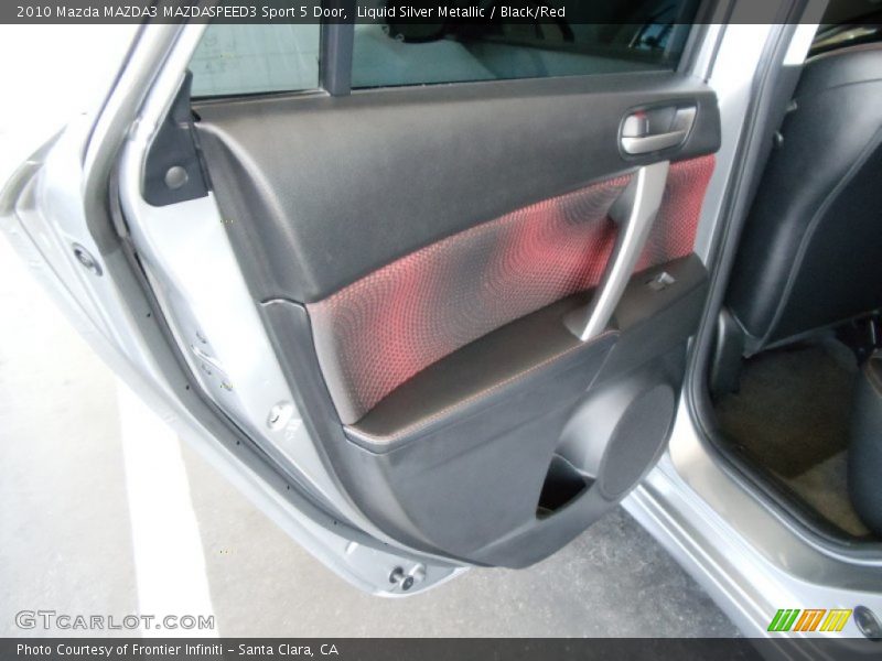 Liquid Silver Metallic / Black/Red 2010 Mazda MAZDA3 MAZDASPEED3 Sport 5 Door