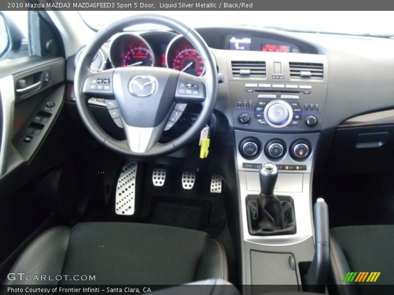 Liquid Silver Metallic / Black/Red 2010 Mazda MAZDA3 MAZDASPEED3 Sport 5 Door