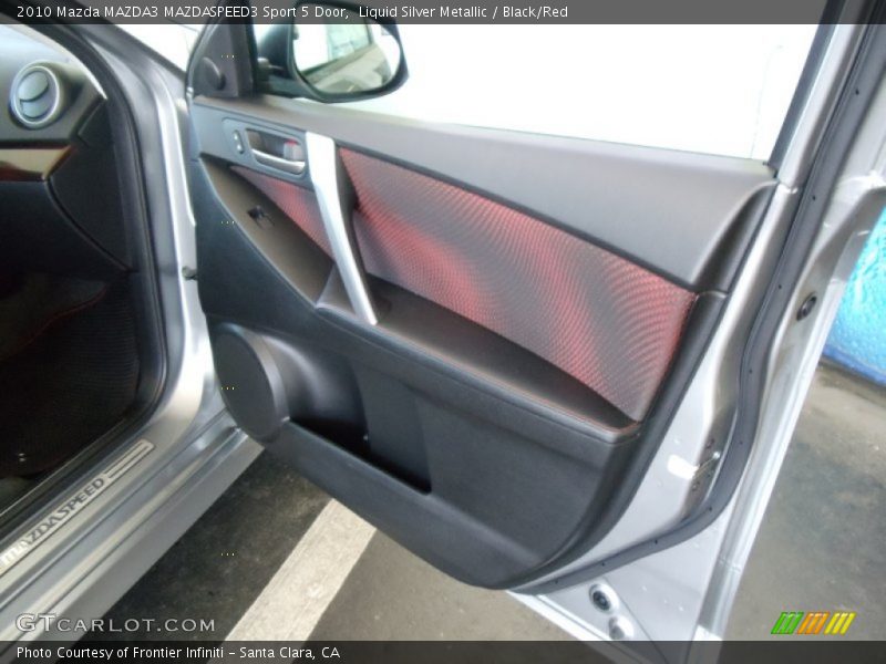 Liquid Silver Metallic / Black/Red 2010 Mazda MAZDA3 MAZDASPEED3 Sport 5 Door