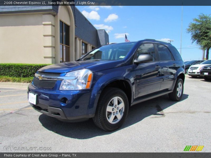 Navy Blue Metallic / Light Gray 2008 Chevrolet Equinox LS