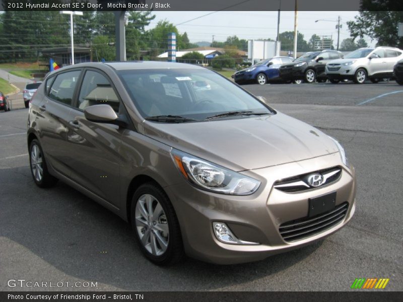 Mocha Bronze / Black 2012 Hyundai Accent SE 5 Door