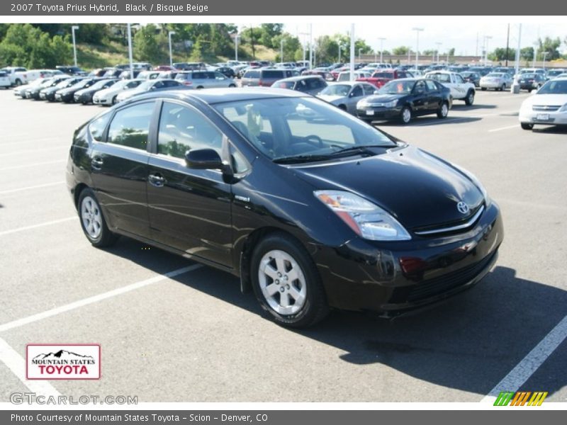 Black / Bisque Beige 2007 Toyota Prius Hybrid