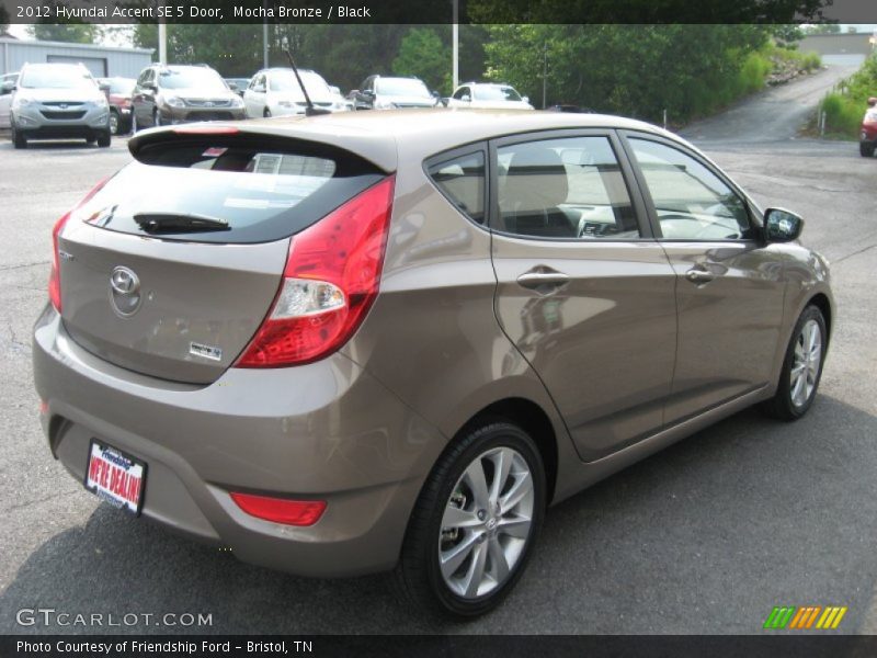 Mocha Bronze / Black 2012 Hyundai Accent SE 5 Door