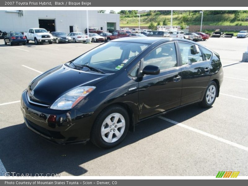 Black / Bisque Beige 2007 Toyota Prius Hybrid