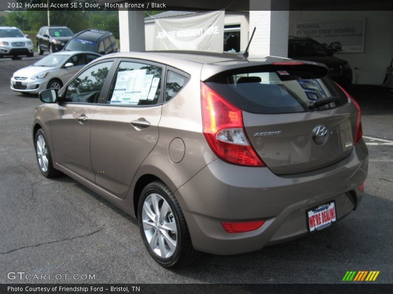 Mocha Bronze / Black 2012 Hyundai Accent SE 5 Door