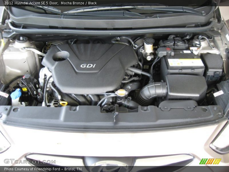  2012 Accent SE 5 Door Engine - 1.6 Liter GDI DOHC 16-Valve D-CVVT 4 Cylinder
