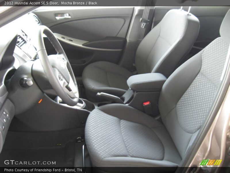 Mocha Bronze / Black 2012 Hyundai Accent SE 5 Door