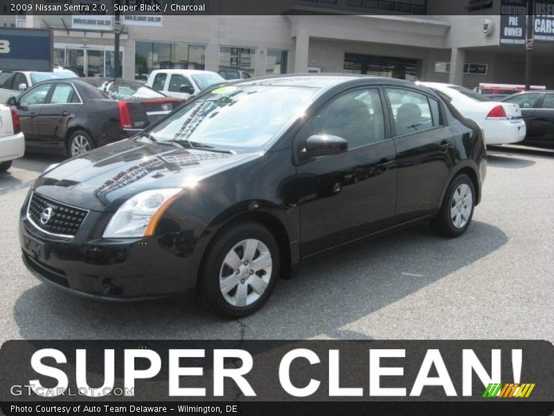 Super Black / Charcoal 2009 Nissan Sentra 2.0