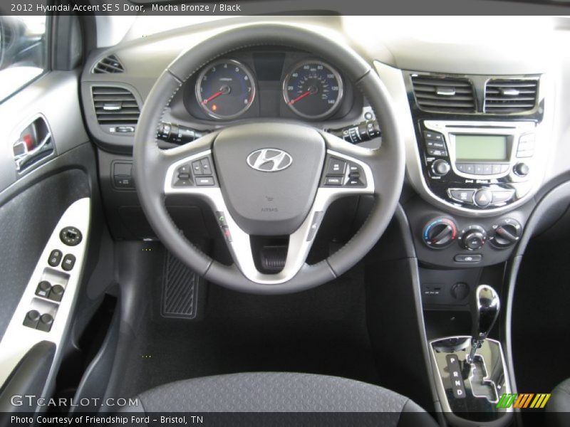 Dashboard of 2012 Accent SE 5 Door