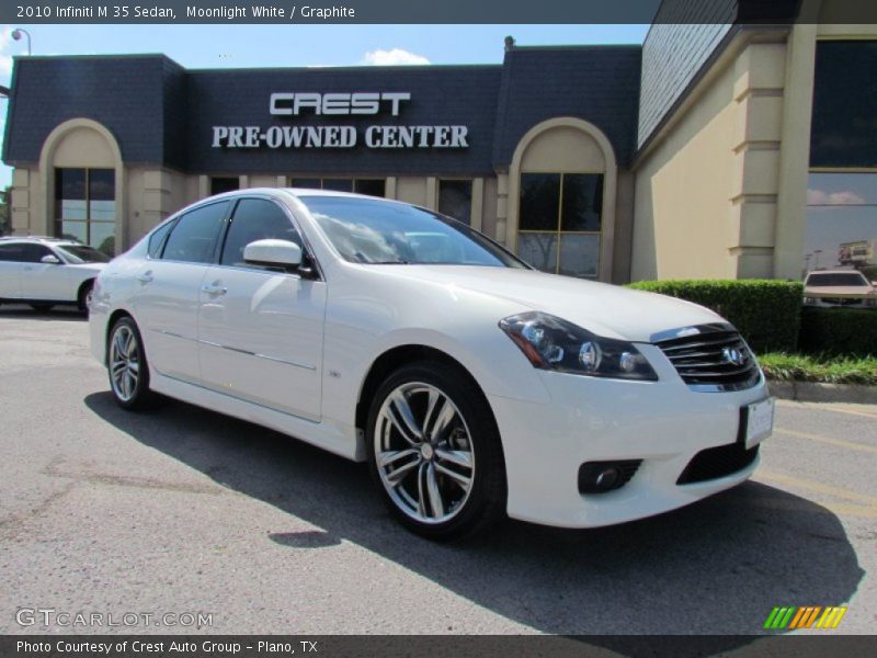 Moonlight White / Graphite 2010 Infiniti M 35 Sedan