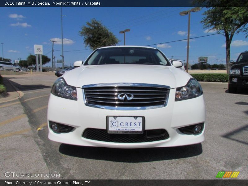 Moonlight White / Graphite 2010 Infiniti M 35 Sedan