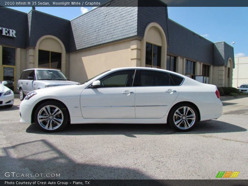 Moonlight White / Graphite 2010 Infiniti M 35 Sedan