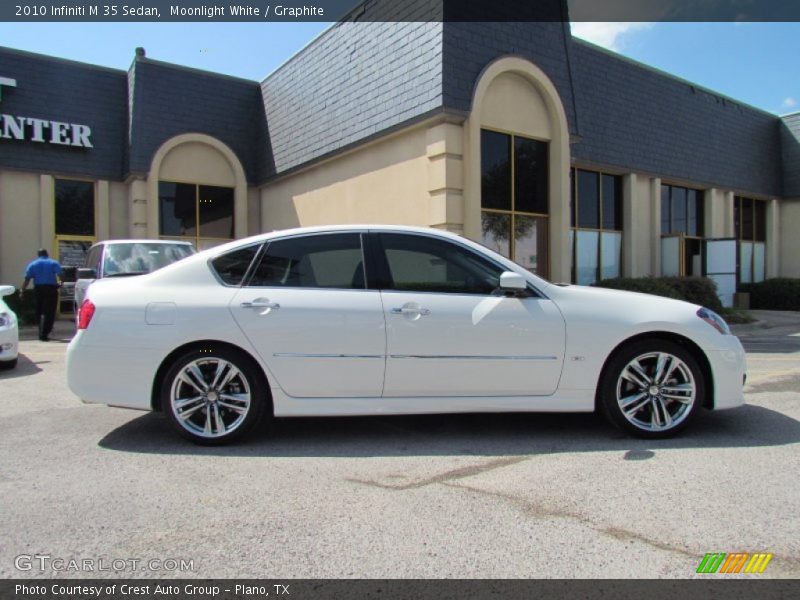 Moonlight White / Graphite 2010 Infiniti M 35 Sedan