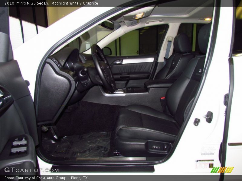 Moonlight White / Graphite 2010 Infiniti M 35 Sedan