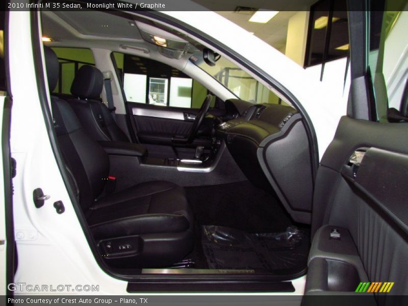 Moonlight White / Graphite 2010 Infiniti M 35 Sedan