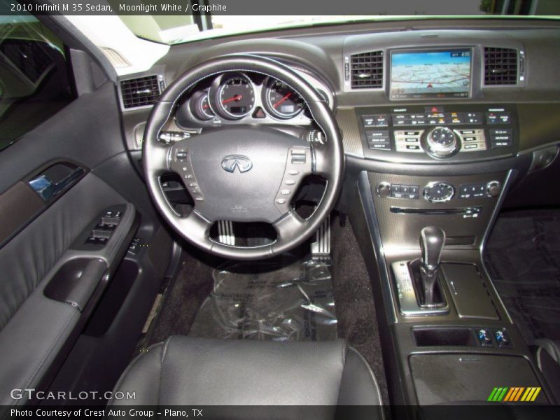 Moonlight White / Graphite 2010 Infiniti M 35 Sedan
