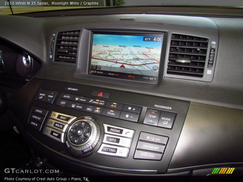 Moonlight White / Graphite 2010 Infiniti M 35 Sedan