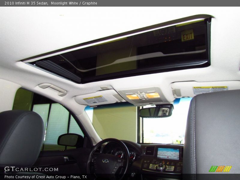 Moonlight White / Graphite 2010 Infiniti M 35 Sedan