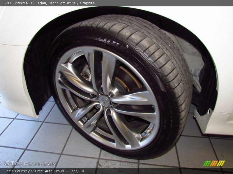Moonlight White / Graphite 2010 Infiniti M 35 Sedan