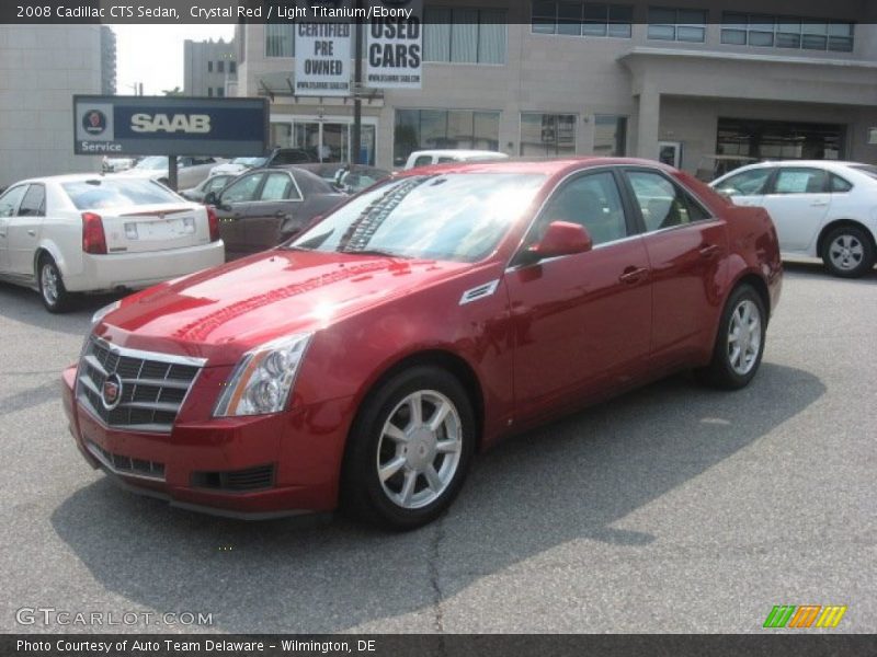 Crystal Red / Light Titanium/Ebony 2008 Cadillac CTS Sedan