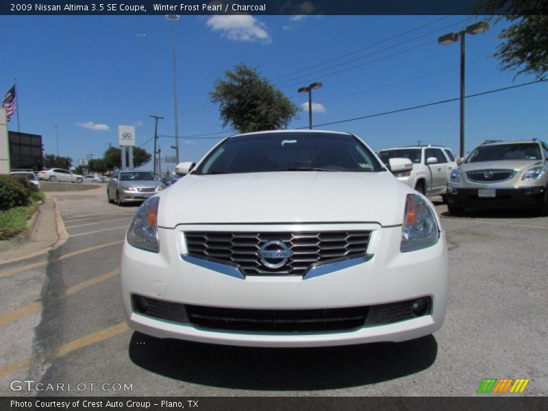 Winter Frost Pearl / Charcoal 2009 Nissan Altima 3.5 SE Coupe