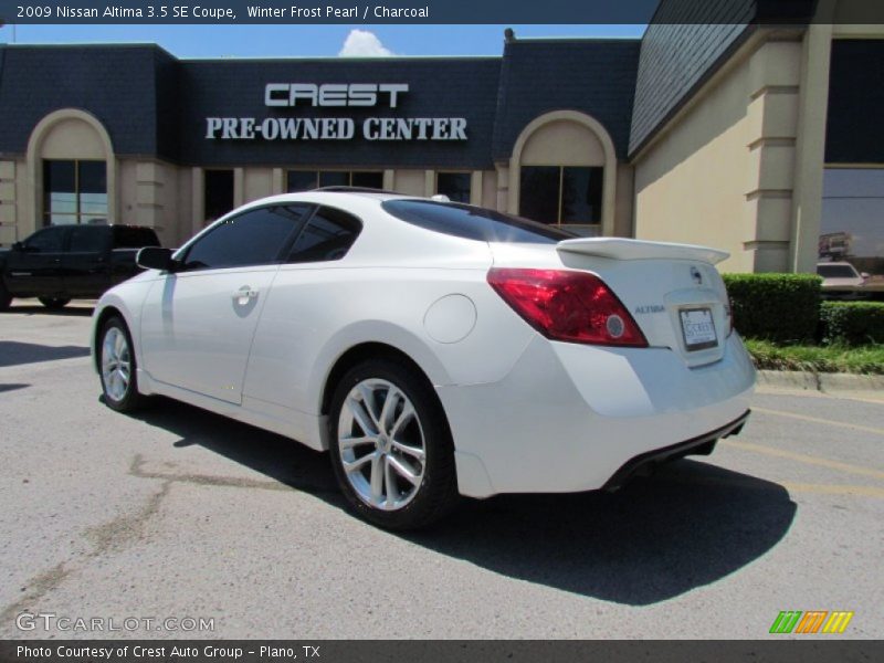 Winter Frost Pearl / Charcoal 2009 Nissan Altima 3.5 SE Coupe