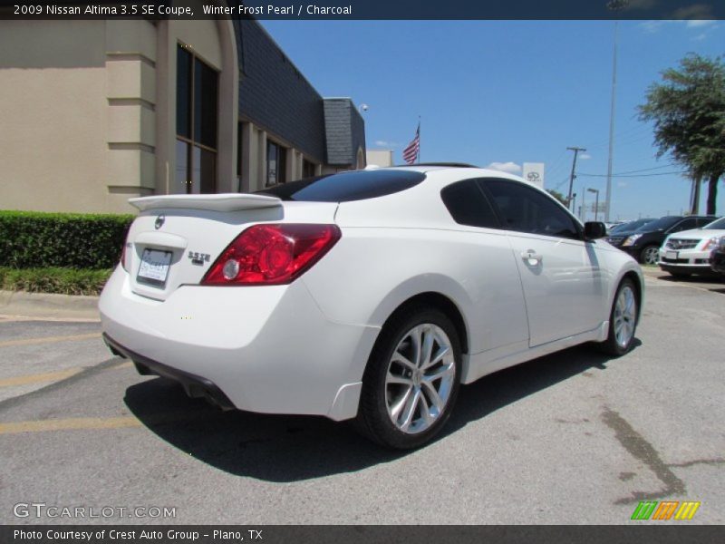 Winter Frost Pearl / Charcoal 2009 Nissan Altima 3.5 SE Coupe