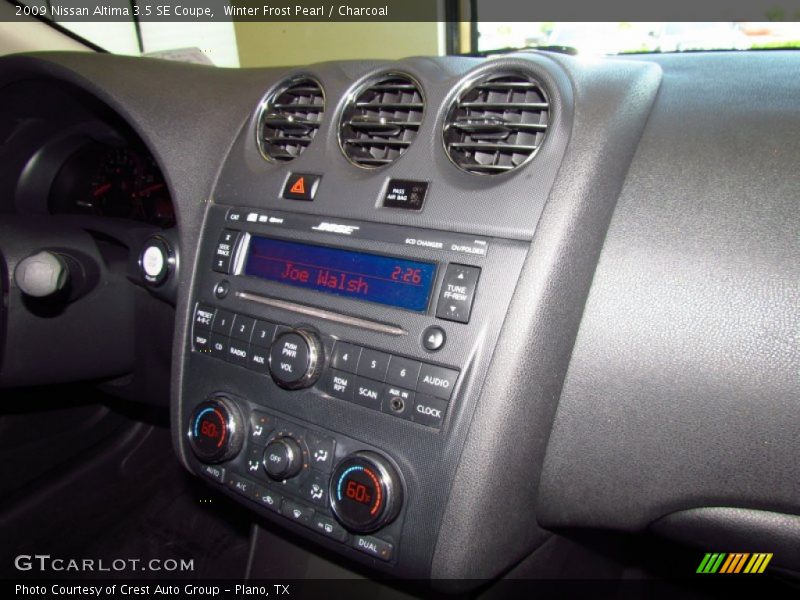 Controls of 2009 Altima 3.5 SE Coupe