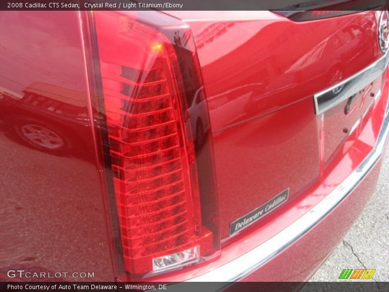 Crystal Red / Light Titanium/Ebony 2008 Cadillac CTS Sedan