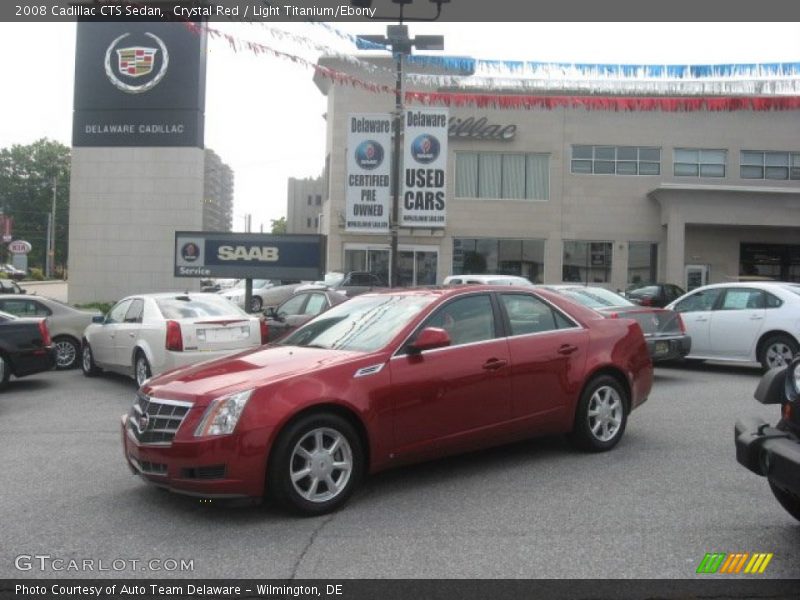 Crystal Red / Light Titanium/Ebony 2008 Cadillac CTS Sedan