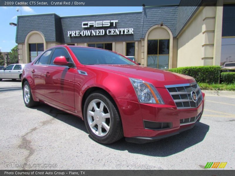 Crystal Red / Ebony 2009 Cadillac CTS Sedan