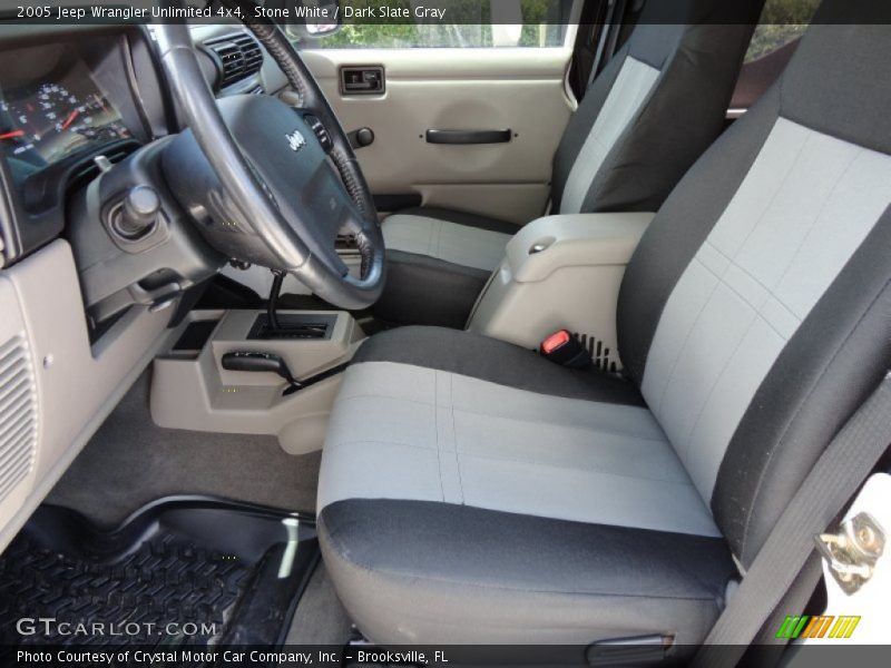 Stone White / Dark Slate Gray 2005 Jeep Wrangler Unlimited 4x4