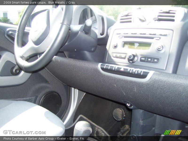 Blue Metallic / Gray 2009 Smart fortwo pure coupe