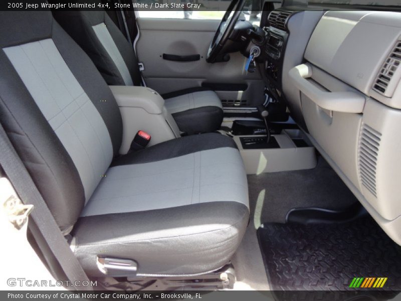 Stone White / Dark Slate Gray 2005 Jeep Wrangler Unlimited 4x4