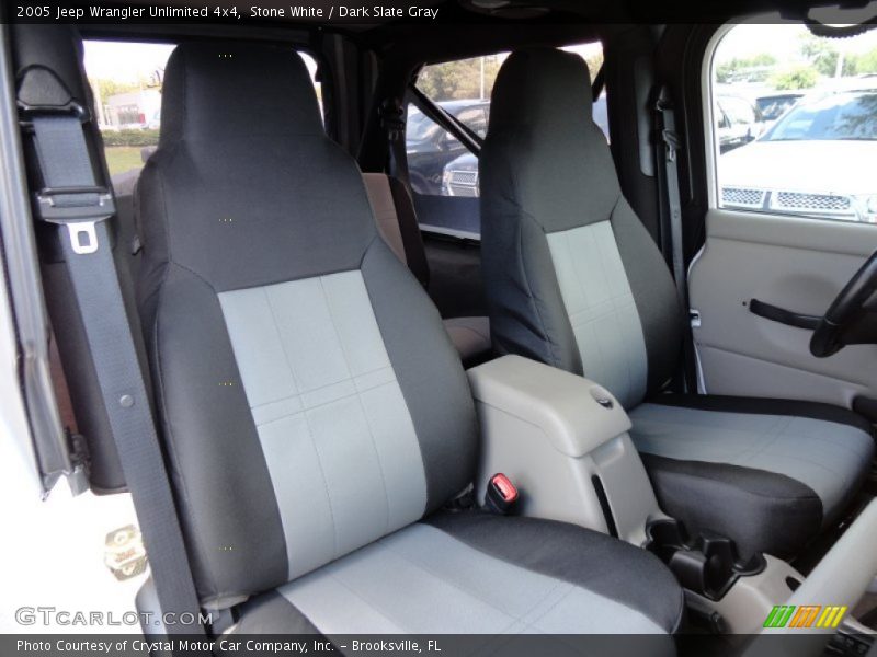 Stone White / Dark Slate Gray 2005 Jeep Wrangler Unlimited 4x4