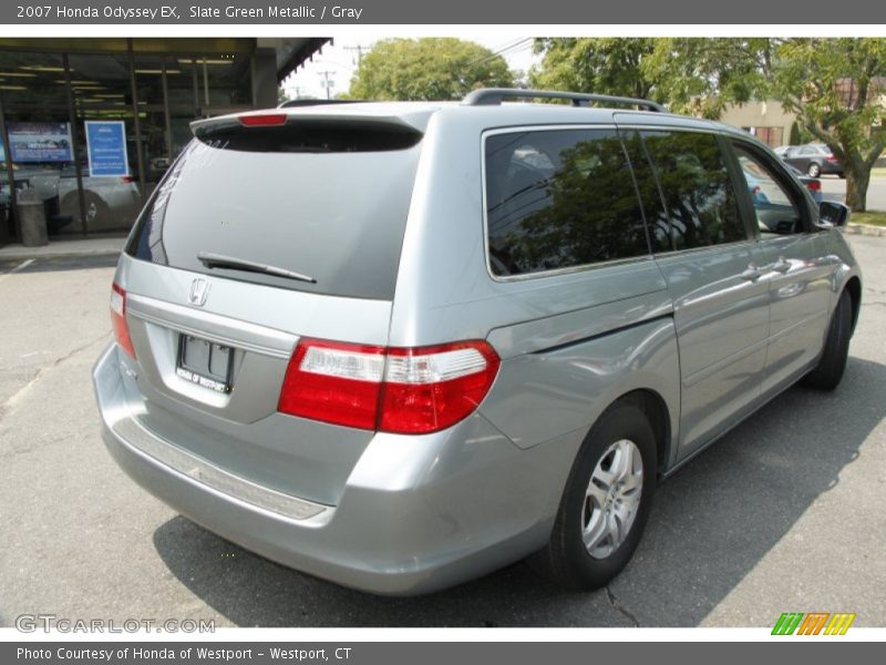 Slate Green Metallic / Gray 2007 Honda Odyssey EX