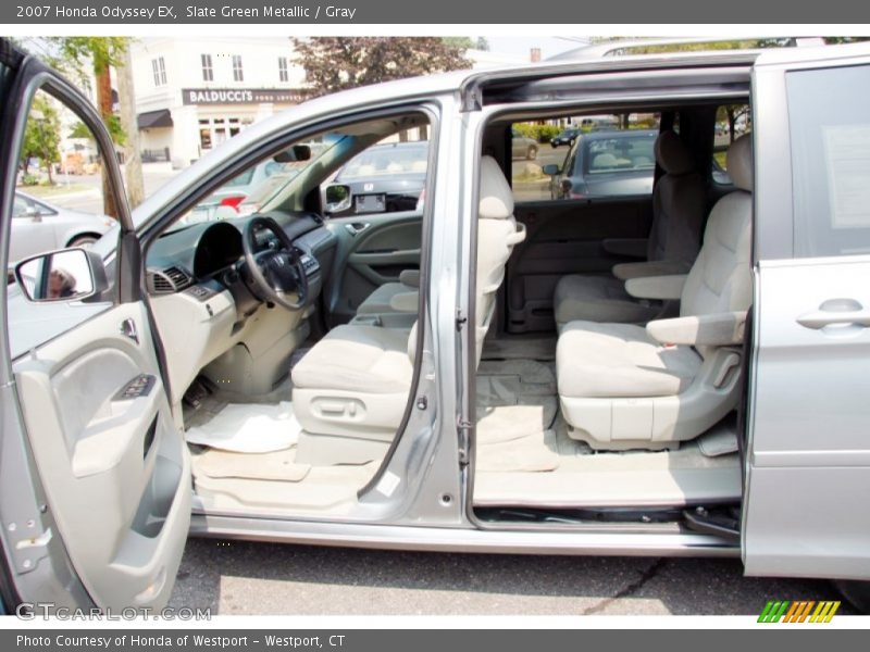 Slate Green Metallic / Gray 2007 Honda Odyssey EX