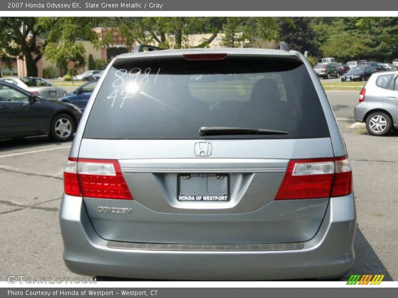 Slate Green Metallic / Gray 2007 Honda Odyssey EX
