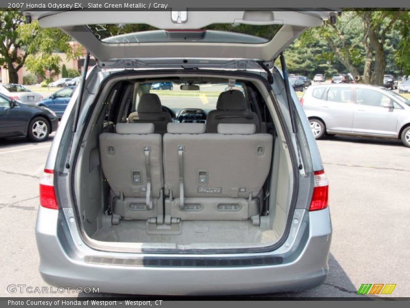 Slate Green Metallic / Gray 2007 Honda Odyssey EX