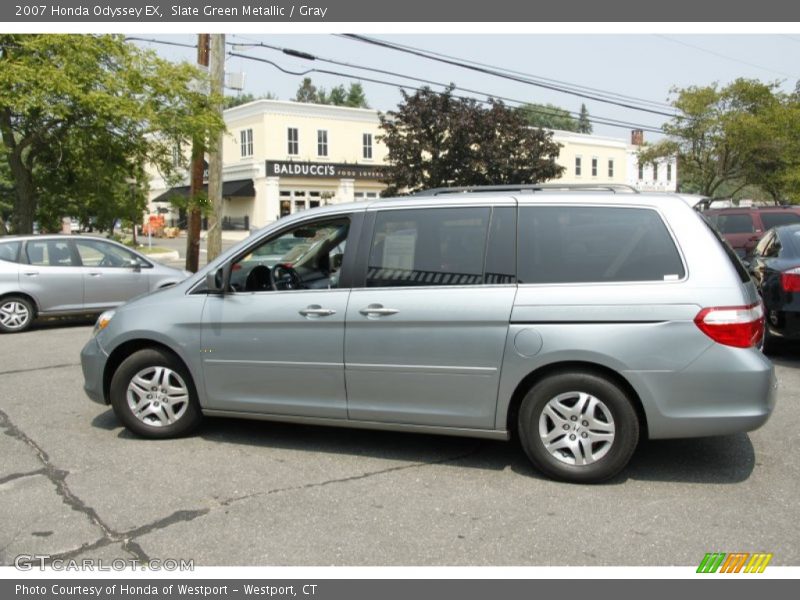 Slate Green Metallic / Gray 2007 Honda Odyssey EX