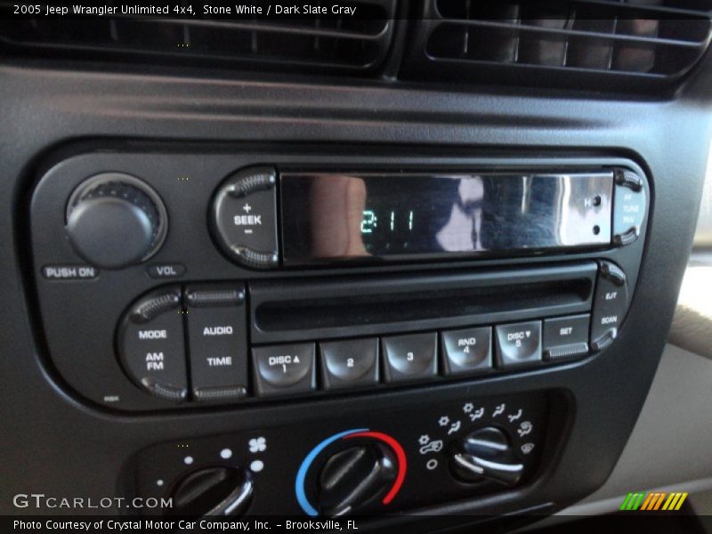 Stone White / Dark Slate Gray 2005 Jeep Wrangler Unlimited 4x4