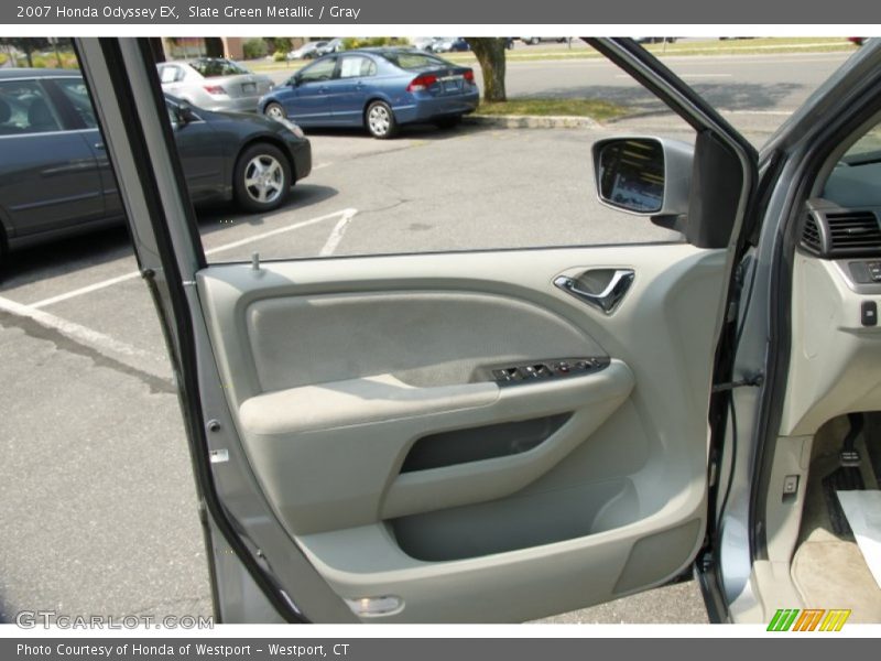 Slate Green Metallic / Gray 2007 Honda Odyssey EX