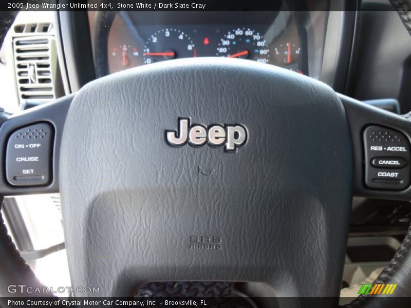 Stone White / Dark Slate Gray 2005 Jeep Wrangler Unlimited 4x4